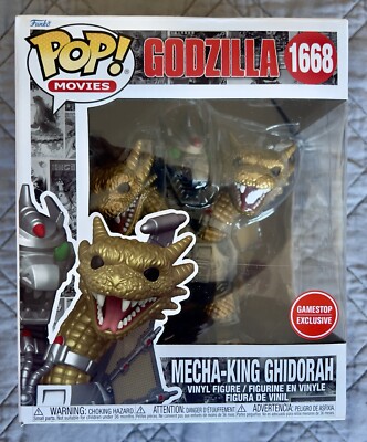 Funko Pop! Super: Godzilla Mecha-King Ghidorah #1668 NEW Game Stop exclusive-image