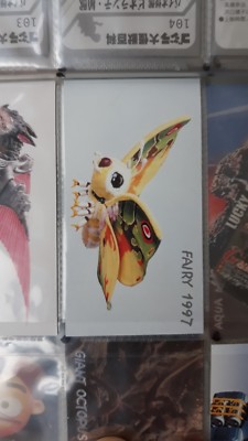 godzilla daikaiju hyakka cocoa chocolate cigarettes card japan 135-image