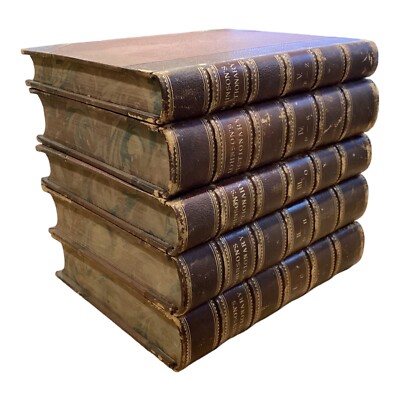 Antique Samuel Johnson's A Dictionary of the English Language - 1818, 5 Volume-image