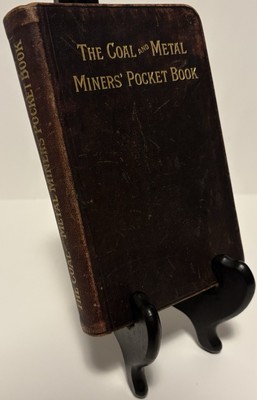Coal & Metal Miners Pocket Book Antique Leather Gold Mining Guidebook-image