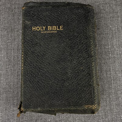 Vintage World Publishing Holy Bible Red Letter References KJV Leather-image