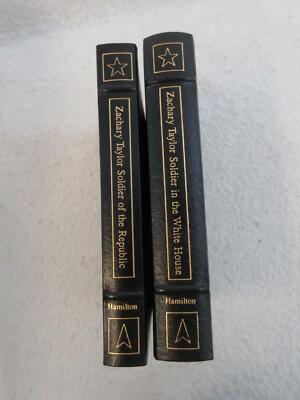 Holman Hamilton ZACHARY TAYLOR 2 Vols Easton Press Leather Library of Presidents-image