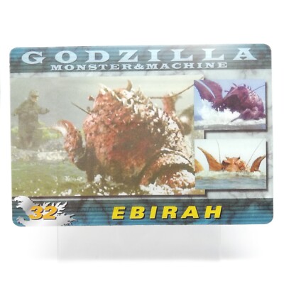 Ebirah No.32  Godzilla Card Monster & Machine  MORINAGA Wafers Japan Toh-image