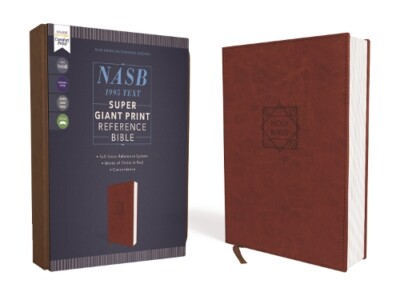 NASB, Super Giant Print Reference Bible, Leathersoft (Leather Bound) (UK IMPORT)-image