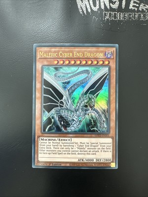 YUGIOH MALEFIC CYBER END DRAGON ULTRA RARE GFP2-EN101 1ST EDITION -image