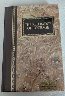 Chatham River Press Classic THE RED BADGE OF COURAGE Crane Bonded Leather-Gilded-image