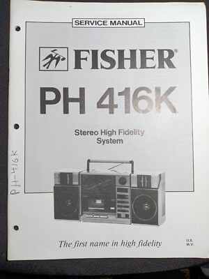 Fisher PH-416K Service Manual Stereo High Fidelity System Original-image