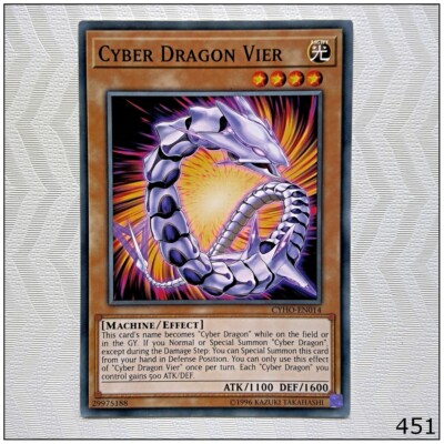 Cyber Dragon Vier - CYHO-EN014 - Common Unlimited Yugioh-image