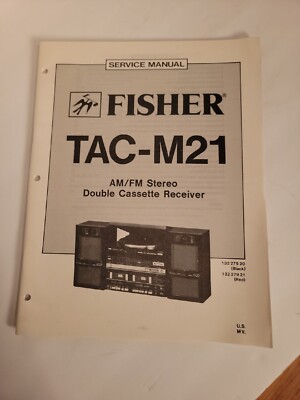 Fisher TAC M21 service manual original repair book stereo radio record player-image