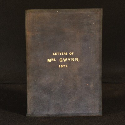 1878 The Letters of Mrs. Elizabeth Gwynn, of Swansea, 1677 First Edition Very...-image