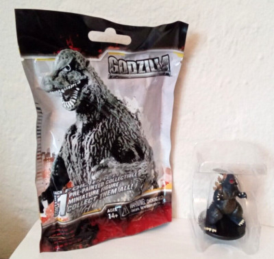 1 BRAND NEW BURNING GODZILLA 2014 NECA Wizkids Mini Figure-image