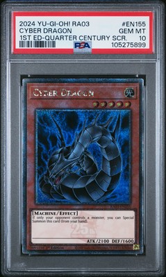 2024 YU-GI-OH! RA03-QUARTER CENTURY BONANZA #EN155 CYBER DRAGON PSA 10-image