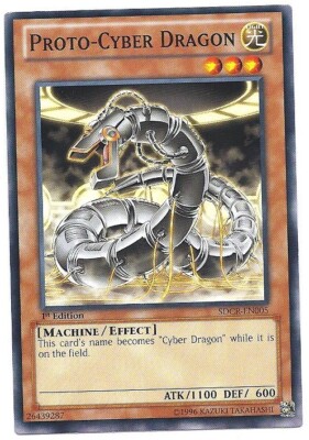 3 x Proto-Cyber Dragon - SDCR-EN005 - Common - 1st Edition Near Mint, English-image