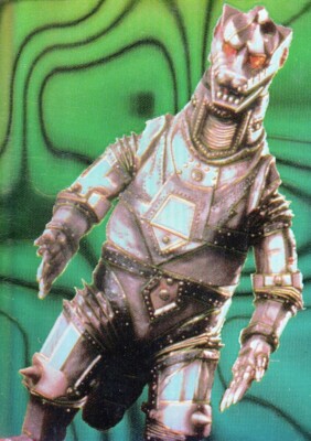 GODZILLA CHROMIUM 1996 JPP/AMADA PARALLEL HOLOCHROME STICKER # 5 MECHA GODZILLA-image