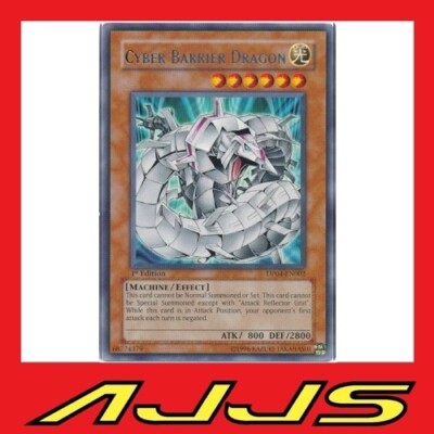 YuGiOh CYBER BARRIER DRAGON Rare DP04-EN002  1st Edition! NM/M-image