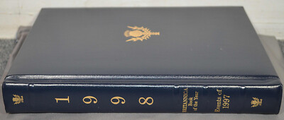 1998 Britannica Book of the Year covering events of 1997 - Leather Bound-image