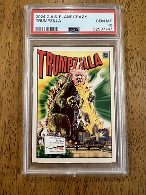 2024 GAS Donald Trump Iowa Caucus TRUMPZILLA Godzilla SSP PSA 10 POP 6-image