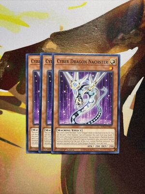 3x Cyber Dragon Nachster - SDCS-EN007 - Common - 1st Edition NM-image