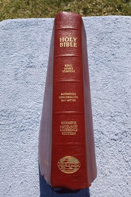 Kenneth Copeland Reference Edition Bible Genuine Leather KJV w/Concordance-image