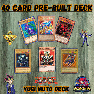 Yugioh Yugi Muto 40 Card Pre Built Deck Dark Magician NM-image