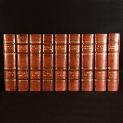 1891 9vols The Letters of Horace Walpole Illustrated Limited Edition-image