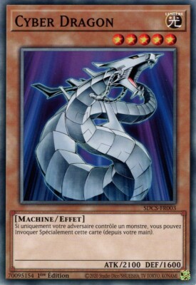 Yu Gi Oh! Cyber Dragon SDCS-FR003 Commune in French-image