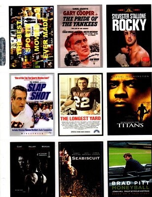THE BEST  SPORTS MOVIE  EVER MADE   CUSTOM TRADING CARD 36 CARDS SERIES SET-image