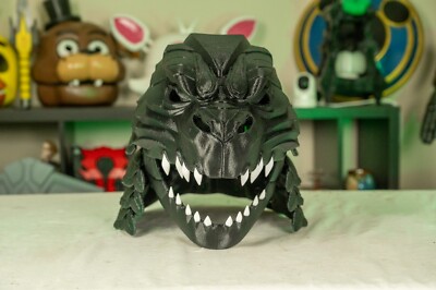 3D Printed Godzilla Cosplay Helmet – Unleash Your Inner Kaiju-image