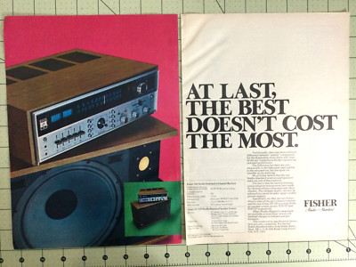 Vintage 1973 FISHER 504 ST-550 Stereo  Magazine Ad-image