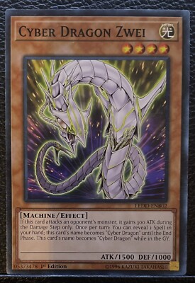 Yugioh TCG Cyber Dragon Zwei Legendary Dragon Decks LEDD-ENB02 1st Edition NM-image