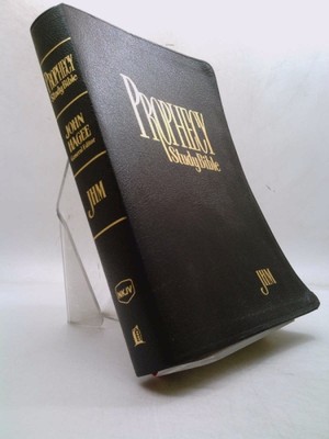 Prophecy Study Bible NKJV (John Hagee) Black Bonded Leather  (Signed)-image