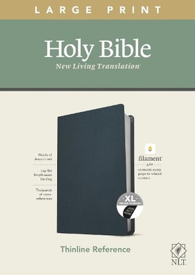 Tyndale House NLT Large Print Thinline Reference Bib (Leather Bound) (UK IMPORT)-image