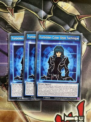 3x Forbidden Cyber Style Technique - SGX1-ENS07 - Common - NM-image