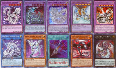 Yugioh Zane Truesdale Deck - Cyber Dragon Nova Eternity Sieger End Cyberdark-image