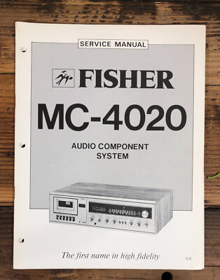 Fisher MC-4020 Stereo  Service Manual *Original*-image