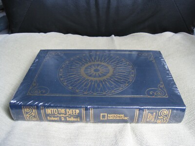 ROBERT BALLARD SIGNED - INTO THE DEEP TITANIC EASTON PRESS LEATHER FIRST EDITION-image