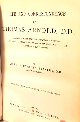 RELIGION: LIFE AND CORRESPONDENCE OF THOMAS ARNOLD, Stanley, 1891, leather-image