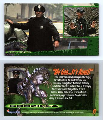 My God.. It's Alive #13 Godzilla 1998 Inkworks Supervue Trading Card-image