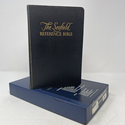 Scofield Reference Holy Bible 1945 Oxford KJV Concordance Leather With Box-image