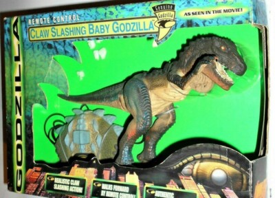 Godzilla 1998 toybiz CLAW SLASHING BABY GODZILLA Toy biz vinage movie moc mib-image