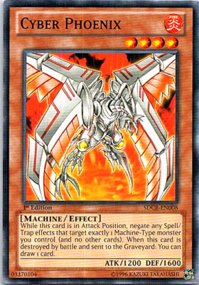 Cyber Phoenix SDCR-EN008 Yu-Gi-Oh! Light Play 1st Edition-image