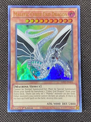 YuGiOh! - Malefic Cyber End Dragon GFP2-EN101 Ultra Rare 1st Edition Near Mint-image