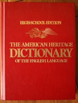 The American Heritage Dictionary High School Edition 1982 Red Hardcover ENGLISH-image