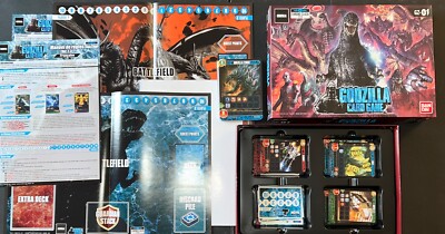 2019 Godzilla Card Board Game Bandai | Complete & Nice Clean Condition-image