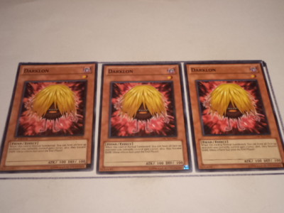 3X Darklon ORCS-EN002 - Yugioh  Yu Gi Oh! 3 Playset-image