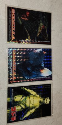 Godzilla 1995 Mechagodzilla, Space Godzilla, biollante Foil/Prism Card by Amada-image