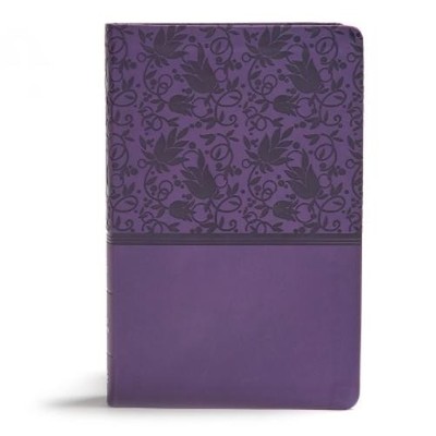 CSB Bibles by H KJV Giant Print Reference Bible, Purple LeatherT (Leather Bound)-image
