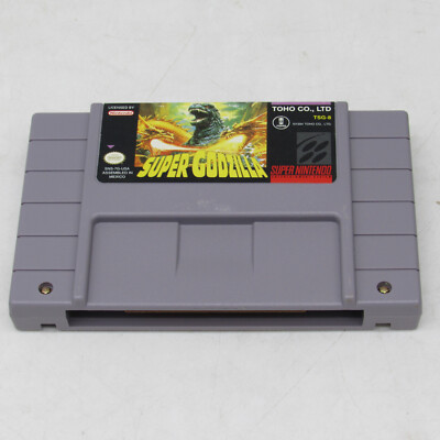 Super Godzilla Super Nintendo SNES Video Game Cartridge TESTED FAST SHIPPING-image