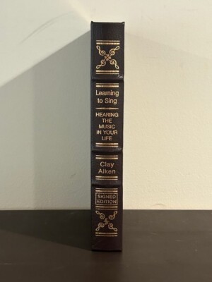 Learning To Sing by Clay Aiken SIGNED Easton pres-image