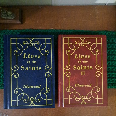 Lives of the Saints Volumes 1 & 2 Book Set Illustrated CBPC-image